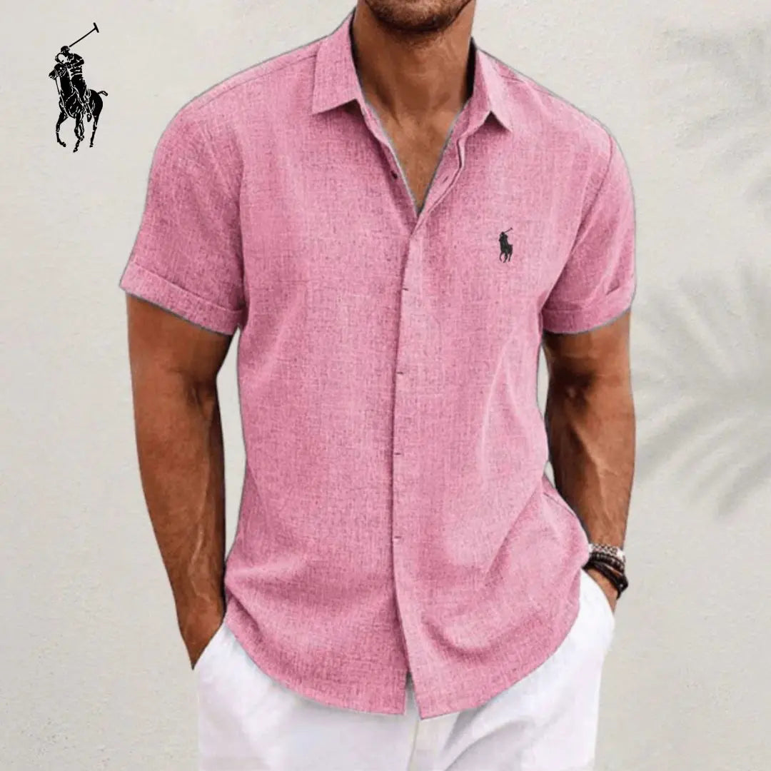 Chemise élégante en lin et coton L.R.