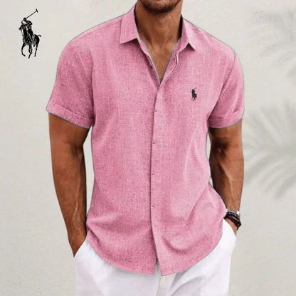 Chemise élégante en lin et coton L.R.