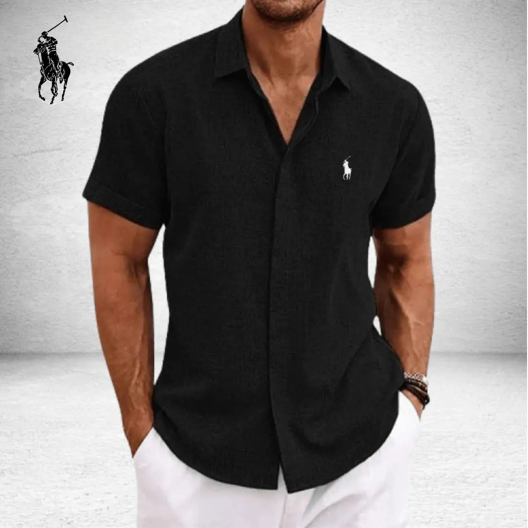 Chemise élégante en lin et coton L.R.